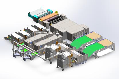 HJ-Imitation Silk Cotton produksjonslinje